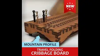 Vermont Mountains Travel Cribbage Board- Vermont Cribbage.com