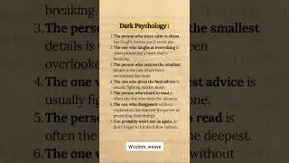 Dark Psychology Facts That Reveal Hidden Human Behaviors | Mind Blowing Psychology Shorts