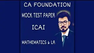 CAFOUNDATION | MOCKTESTPAPER | NOV-2020 | PAPER-3