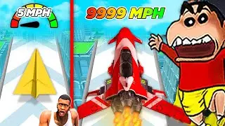 SHINCHAN Upgrading My Plane to 1,000,000 MPH in Plane Evolution with CHOP! | DREAM SQUAD
