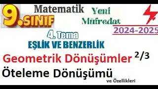9. Sınıf Matematik | Geometrik Dönüşümler | Öteleme Dönüşümü | 4. Tema Eşlik ve Benzerlik | 2. Kitap