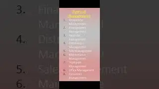 Types of Management
