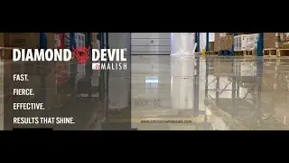 Malish Diamond Devil Concrete Polish System. From dull to High Gloss. #malish #diamondevil