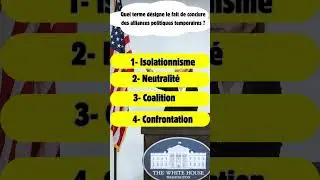 QUELLE TERME D&Eacute;SIGNE UNE ALLIANCE POLITIQUE TEMPORAIRE ?