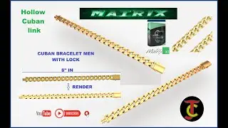 How To Make A 22K Gold Cuban Bracelet|| MATRIX 9 || Easy Method to make || J CAD HOUSE