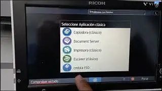 cómo configurar la pantalla táctil ricoh MP c4504