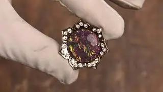 Silver Opal Flower Plug / Gauge