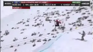 PK Hunder run 3 Men_s Ski Slopestyle final X Games Tignes 2013