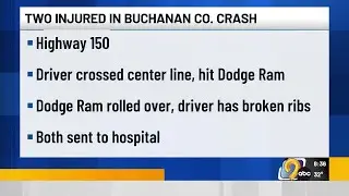 Two hurt in Buchanan County crash