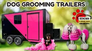 Ultimate Hot Pink Pet Grooming Trailer Tour - Turnkey & Fully Loaded! 🐾✨