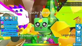 Hatching SHINY Guardian Elemental and other legendaries | Bubble Gum Simulator