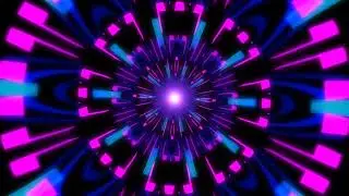 Neon Tunnel Vortex HD | Abstract Motion Graphics Loop | Free No Copyright Background Animation