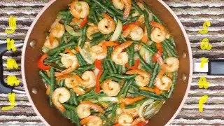SHRIMP AND GREEN BEANS! YUMMY/EASY #cooking #food #recipe