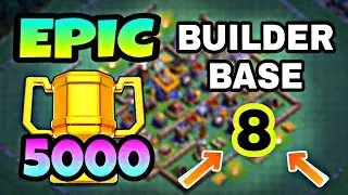 BEST BUILDER BASE 8 LAYOUT WITH REPLAY | EPIC BUILDER HALL 8 TROPHY BASE IN COC | CLASH OF CLANS