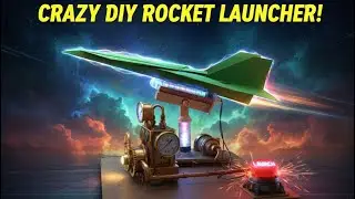  Real Working Paper Jet Launcher ✈️ | DIY Mini Air-Powered Jet Project | Powerful Homemade Mechanism