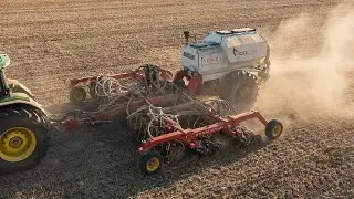 Syncra.sk | No-Till Sejba | Bourgault CD872 | JohnDeere 8R.410 | 4K | East Slovakia Agriculture