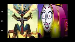 Trains formers 4 cursed lady track arachnis vs Thomas spider robot op Thomas prime rosimus prime is 