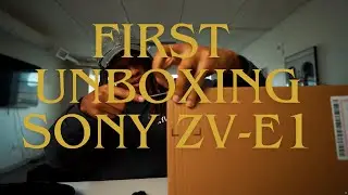 Unboxing Sony Zv-E1 accessories Vlogmas #1 #vlogmas
