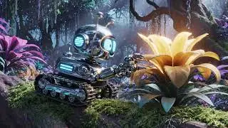 Robot animated video made by ai
