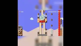★ Sands of Dread  (Kaizo-lite)★ by Whit3 Fire #shorts 🍄Super Mario Maker 2 ✹4K No Commentary #dnp