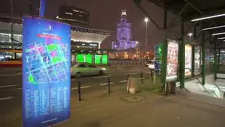 Poland, walking around at Warsaw Central Station