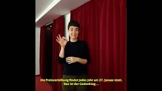 Ernst Deutsch Theater &rsaquo;BERTINI-Preis 2022&lsaquo; in Geb&auml;rdensprache
