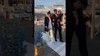 Eleonora Giorgi accompagna il figlio PAOLO CIAVARRO all'altare