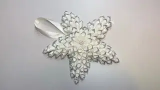 Снежинка звезда своими руками. Легко и просто.