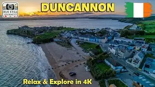 🌅 Duncannon Beach Sunset & Sea Sounds 🇮🇪 Relax & Explore Ireland in 4K