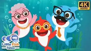 Baby Shark Swim Swim Family | Sing Along | Little Fish Tales | #babyshark