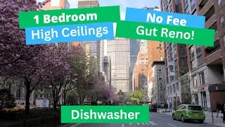 a Large GUT RENOVATED 1 bedroom off Park Avenue with 10 foot ceilings windowed Eat in kitchen DW