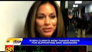 Curry's mom thanks Pinoy fans for supporting Warriors