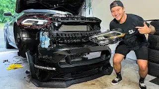 ВЫГЛЯДИТ УЖАСНО!! Установка УГРОЖАЮЩЕГО обновления фар для Mustang 2018-2022 годов!!