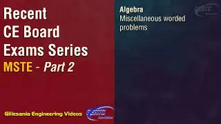 Solving and Understanding Algebra Word Problems - Recent Board Exam Solved Series (MSTE Part 2)