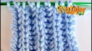 Cómo Tejer PUNTO INGLÉS AUTÉNTICO. Free Knitting Patterns 2 agujas, palitos, tricot (1170)