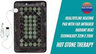 Best heating pad | HealthyLine Heating Pad with Far Infrared | Radiant Heat | Hot Stone Therapy