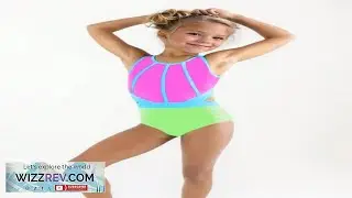 SHEIN Tween Girls Sleeveless Splice Tight Backless Leotard Professional Training Gymnastics