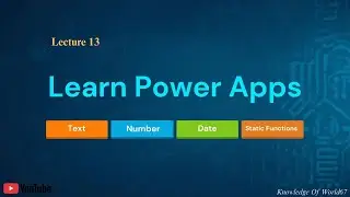 Learn Text, Number, Date and Static Function || Power Apps #powerapps #viral #sharepoint