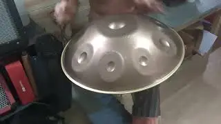 Relaxing Handpan Improvisation - Handpan Joe playing an E Sabye, Sew Handpan