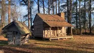 Vintage Hand Hewn Log Cabin for Sale