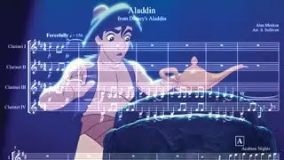 Music from Aladdin - Clarinet Quartet