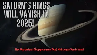 Saturn&rsquo;s Rings Are DISAPPEARING! Witness the Cosmic Mystery of 2025!