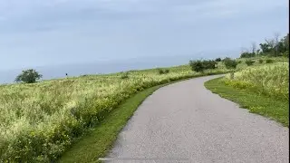 Biking on the Waterfront Trail - Lake Ontario