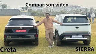 Tata SIEERA v/s Creta comparison |  &bull;Mileage &bull; Space 🚘