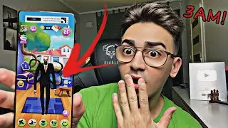 SLENDER MAN TRAFIL W GRĘ MY TALKING TOM O 3:00 W NOCY! Slenderman vs Talking Tom! Nieziemskie
