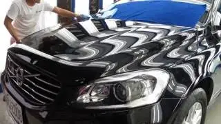 車體鍍膜－鍍膜下布 (Coating Process - Cloth) BONZER AUTO DETAILING