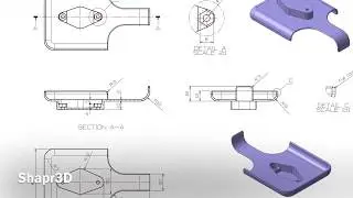 [How to Shapr3D] Remote controller case drawing 89