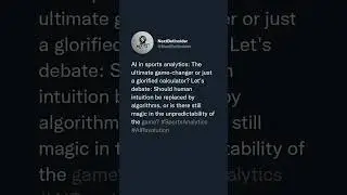 🔥 AI in sports analytics: The ultimate game-changer or just a glorified calculator? 🤖💥 Let&rsquo;s deba...