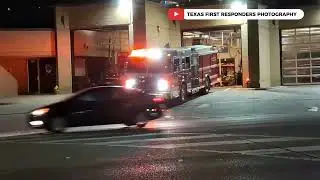 Dallas Fire Engine 18 (reserve) Responding 