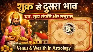 शुक्र से दूसरा भाव :- धन, संपत्ति, ससुराल और सुख | 2nd From Venus | Venus And Wealth In Astrology |